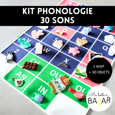 Kit Phonologie 30 objets sons d’attaque + PDF