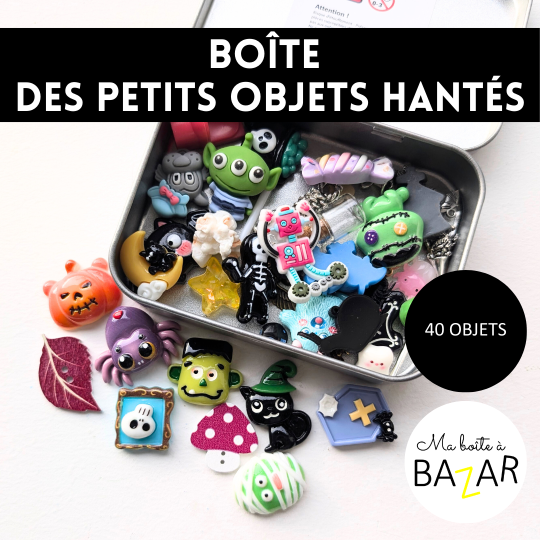 Boîte des 40 petits objets hantés – Thème Halloween Montessori