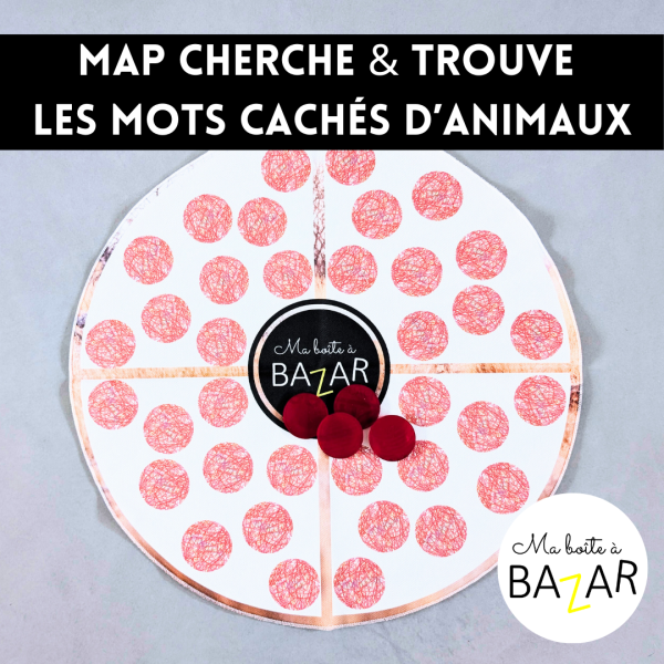 Map Cherche & Trouve animaux – Les mots cachés en lecture