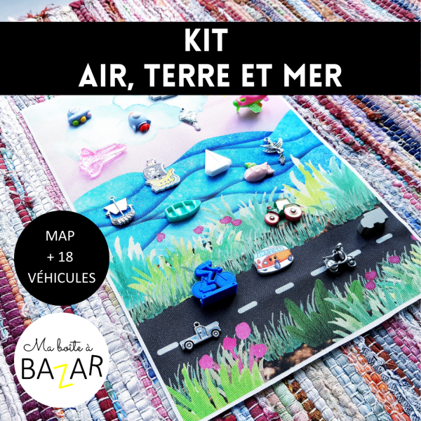 Kit Tri air, terre et mer – véhicules à classer Montessori