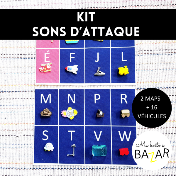 Kit Montessori + PDF – Les sons d’attaque des véhicules
