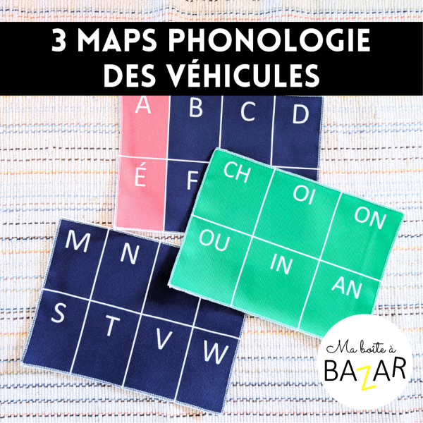 2 maps phonologie véhicules – Sons d’attaque & digrammes