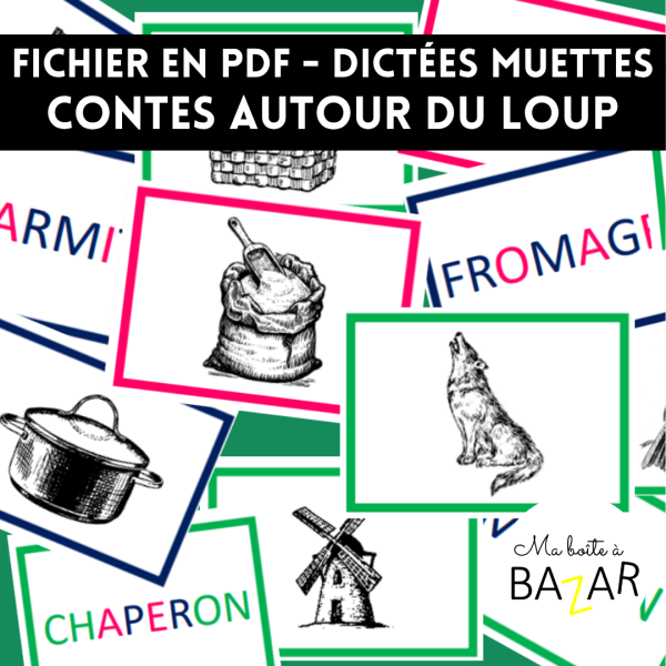 PDF Dictées muettes Montessori – Contes autour du loup