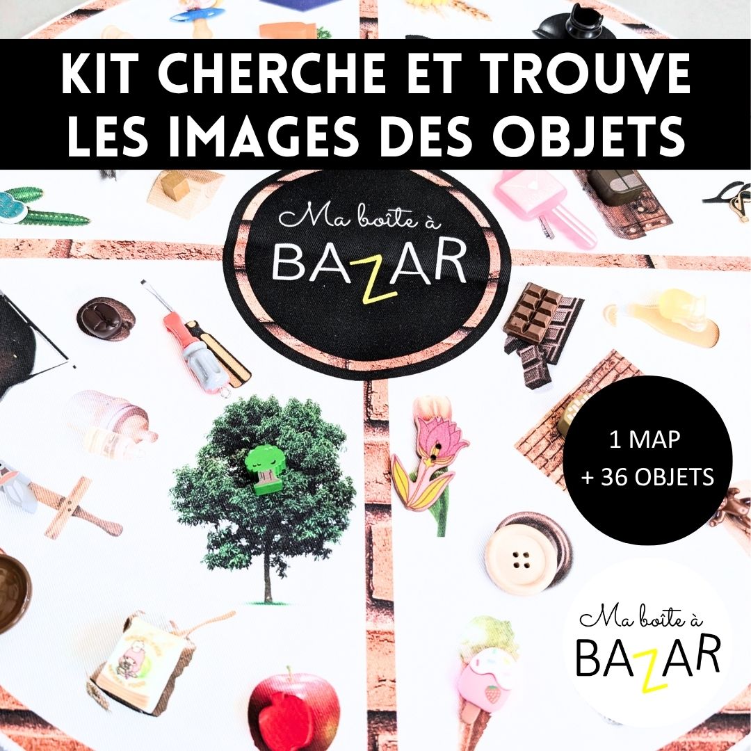 Kit Cherche et Trouve Montessori – Images d’objets premières lectures