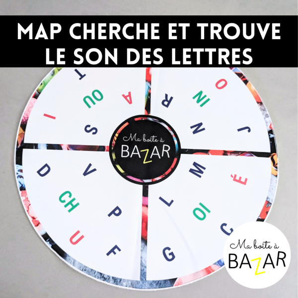 Map Cherche & Trouve le Son des Lettres  en majuscules– Phonologie et apprentissage ludique