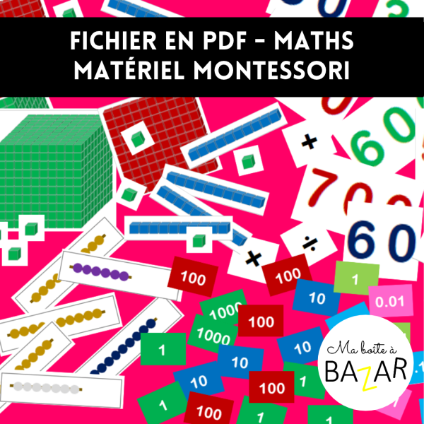 PDF Matériel Mathématiques Montessori – Grands Nombres et Calculs