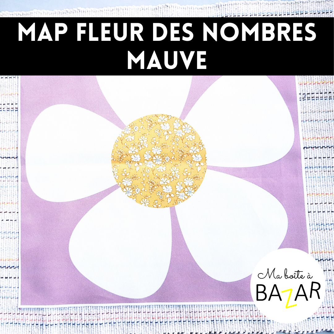 Map fleur des Nombres MHM - Mauve - Comprendre un nombre autrement