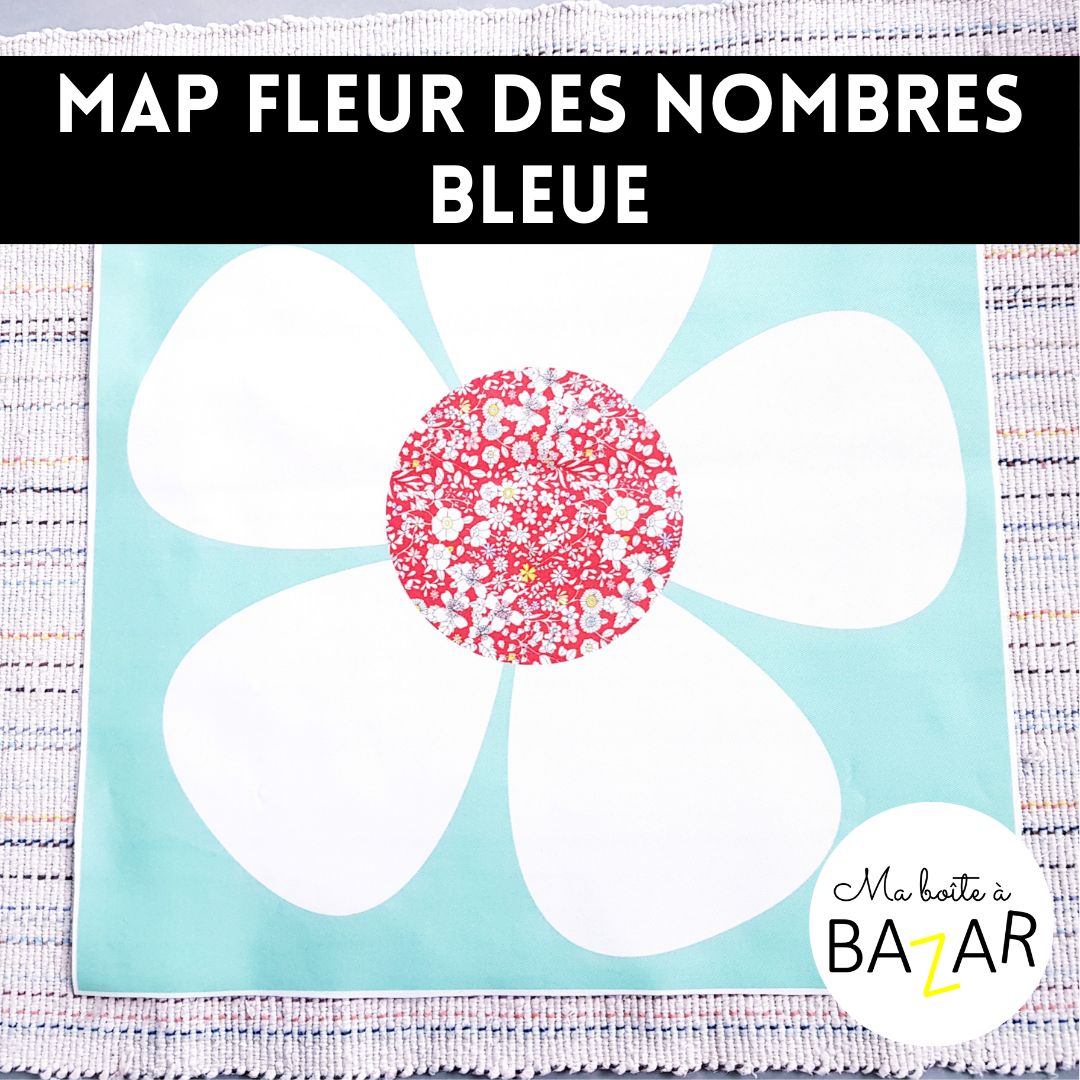 Map fleur des Nombres MHM - bleue - Comprendre un nombre autrement