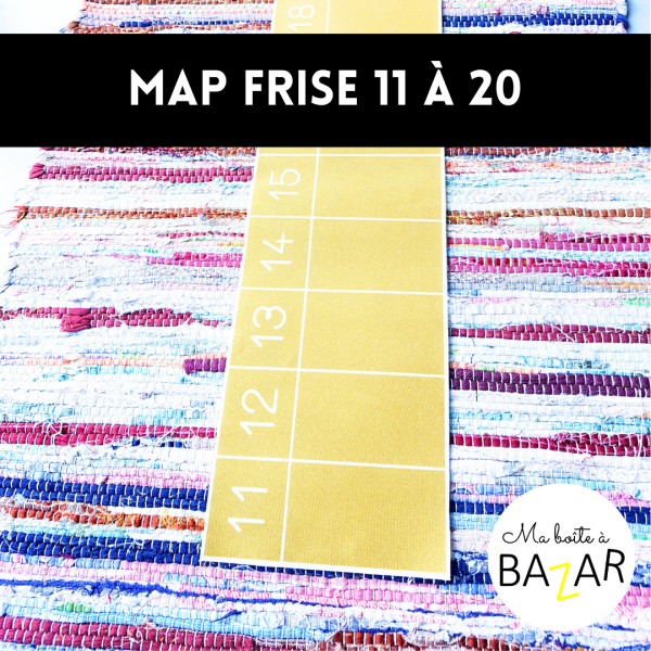 Map frise Numérique 11 à 20 - Approfondir la suite des nombres