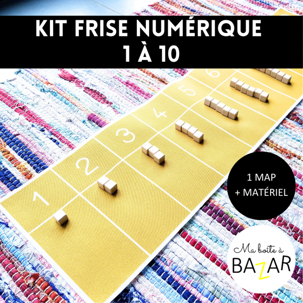 Kit Frise Numérique 1 à 10 + Matériel Lubienska - Compter et manipuler