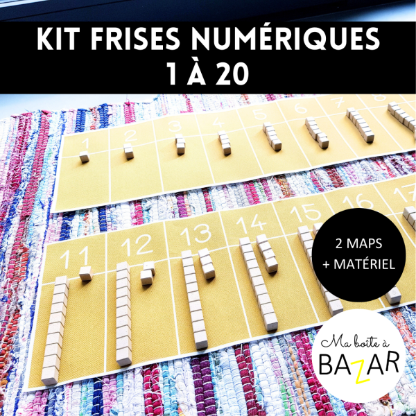 Kit Frise Numérique 1 à 20 + Matériel Lubienska - Comprendre la base 10 dès le départ