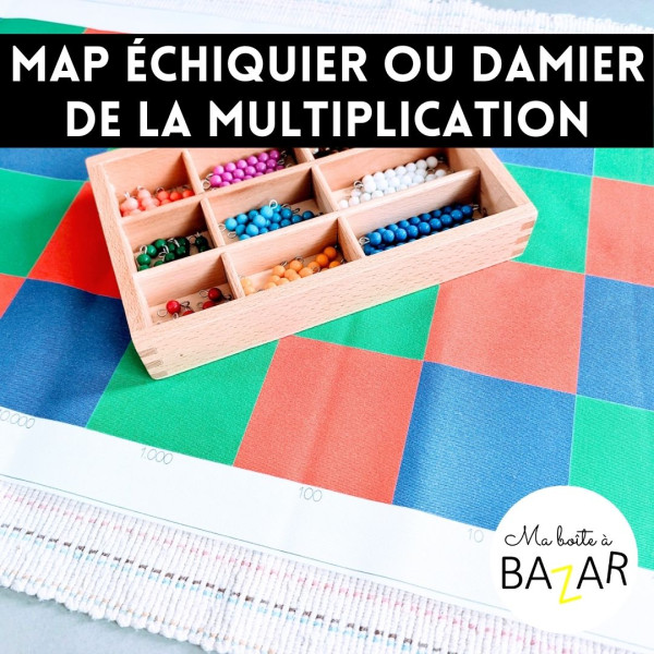 Map Damier de la Multiplication Montessori + PDF - Poser, voir, comprendre