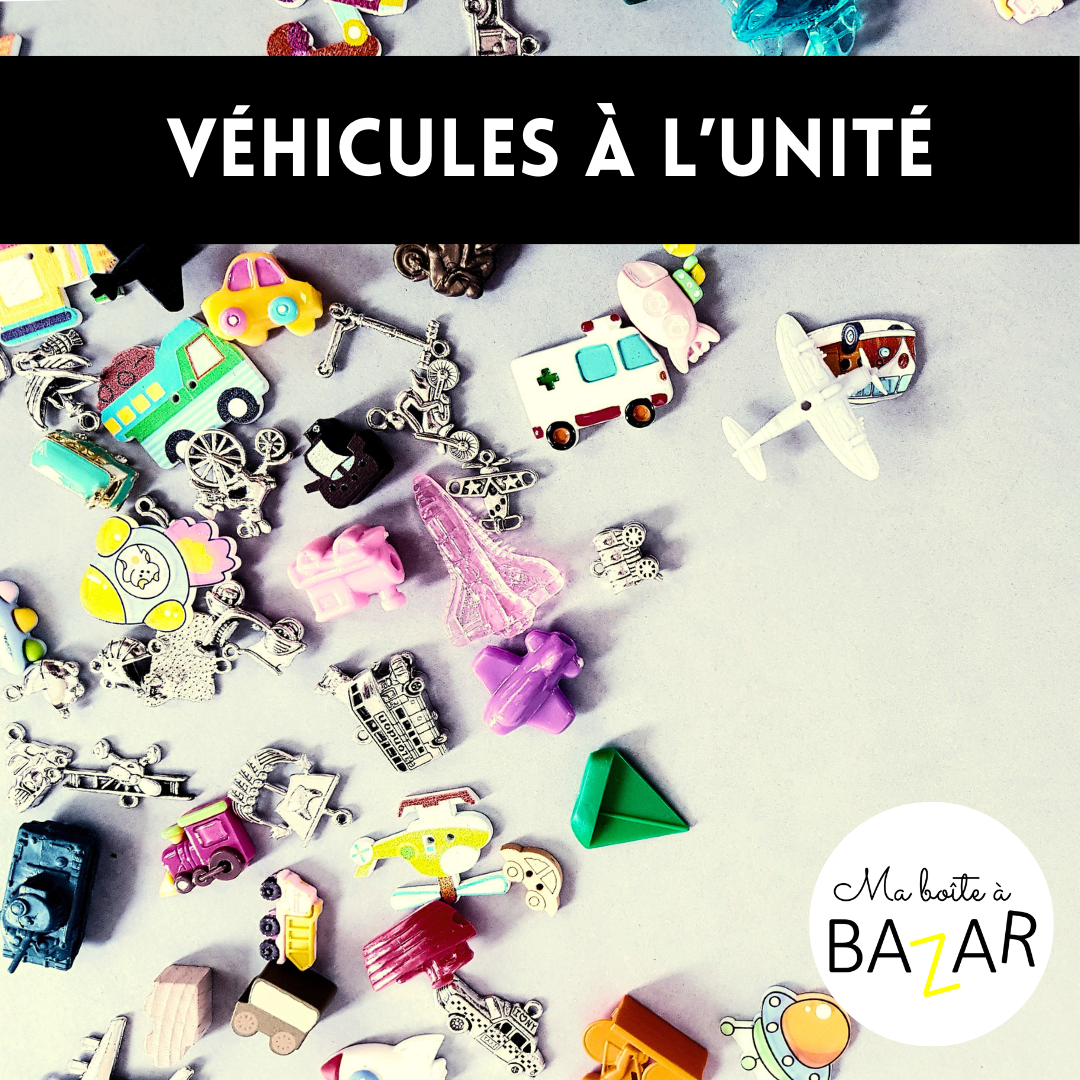 Petits objets à l’unité – Thème Véhicules & Transports - Pour boîte à sons et activités Montessori