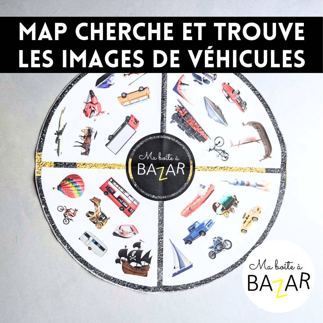 Map "Cherche & Trouve" - Images de véhicules - Activité langage et observation