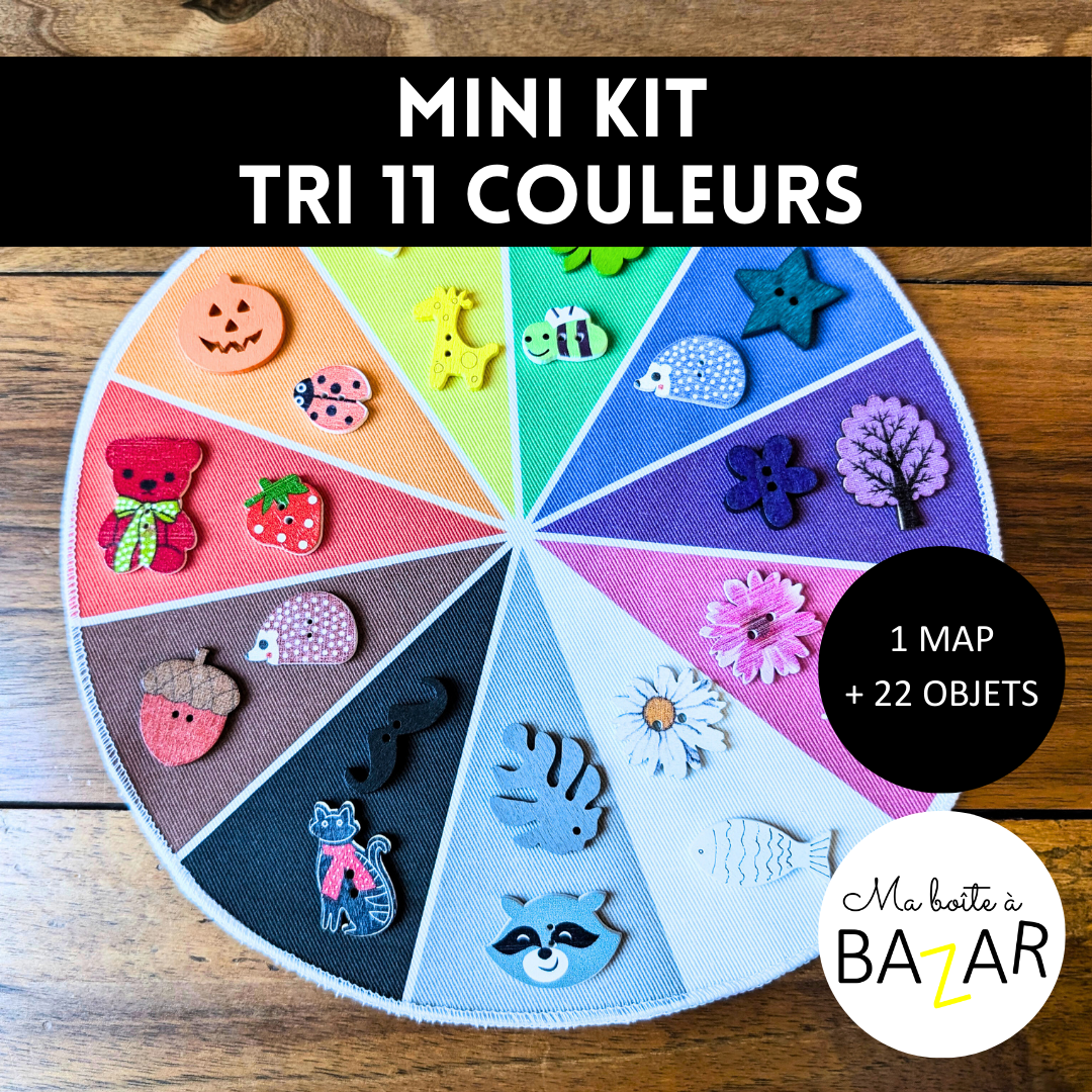 Mini Kit tri 11 couleurs – Montessori & nomade