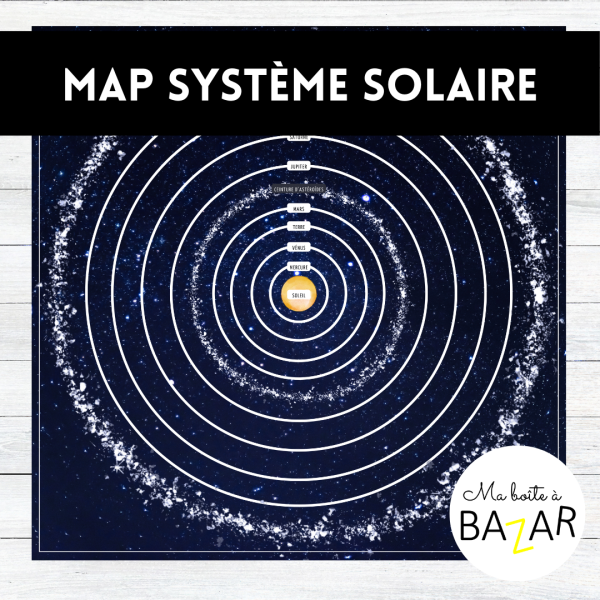 Map Système Solaire – Découverte de l’univers pour les petits explorateurs