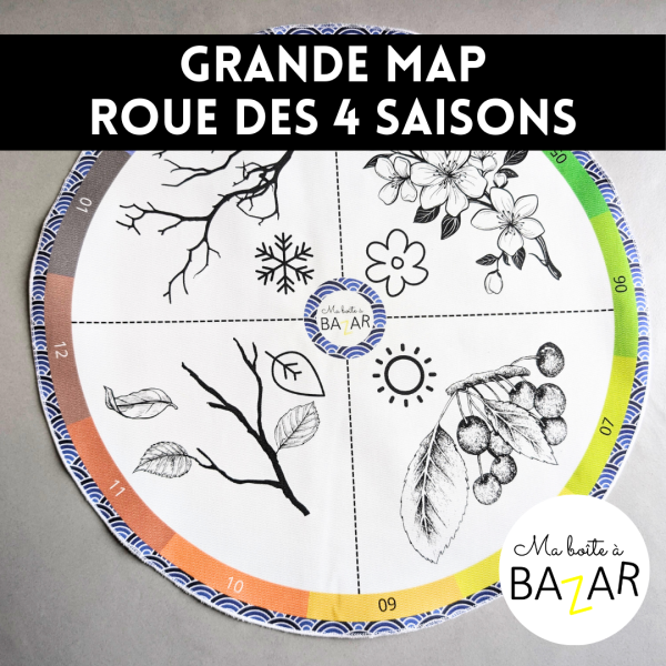 Map des 4 saisons + PDF – Comprendre le temps et le cycle de l’année