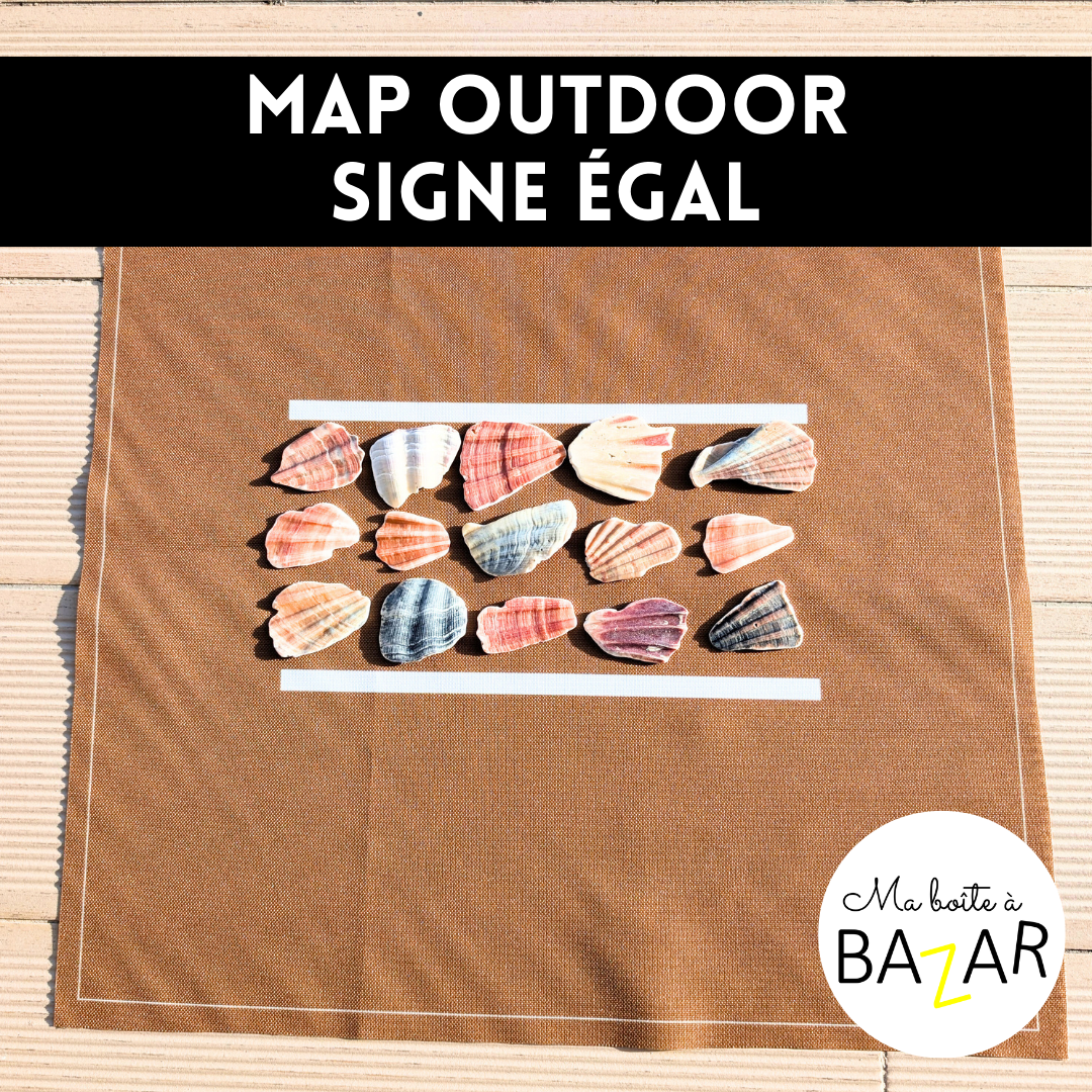 Map Outdoor – Concept d’égalité | Apprendre le signe = en nature