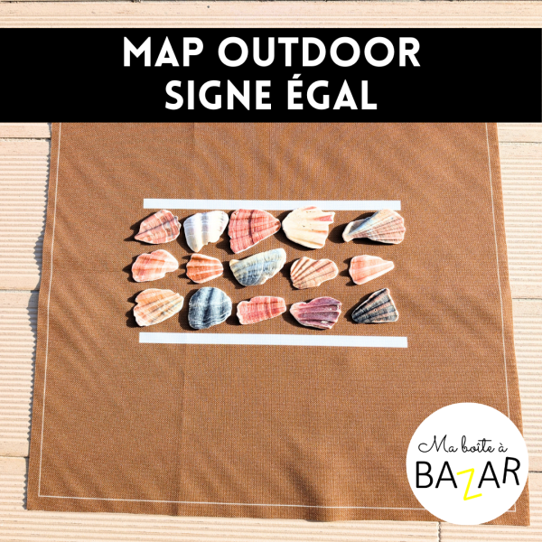 Map Outdoor – Concept d’égalité | Apprendre le signe = en nature