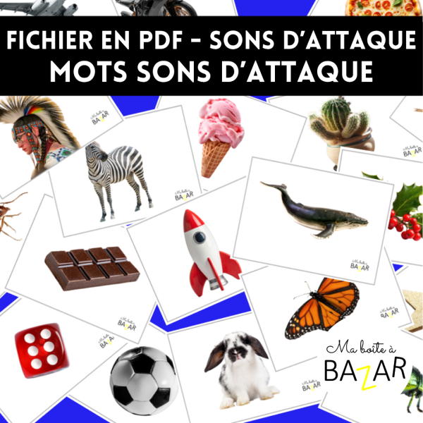 PDF – Sons d’attaque Montessori (60 mots)