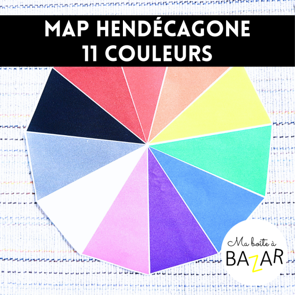Map Hendécagone – 11 couleurs (cercle chromatique)
