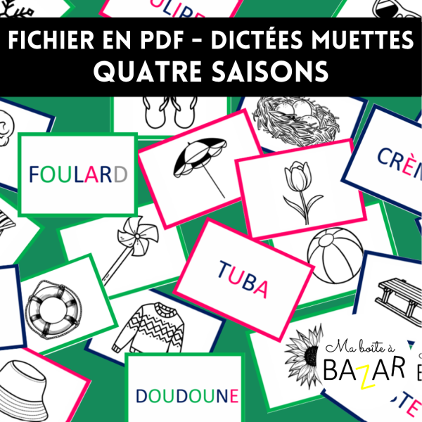 Dictées muettes Montessori – Les quatre saisons (PDF)