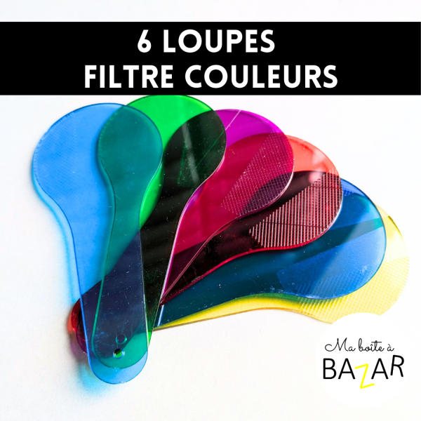 6 loupes filtres couleurs – Observer autrement