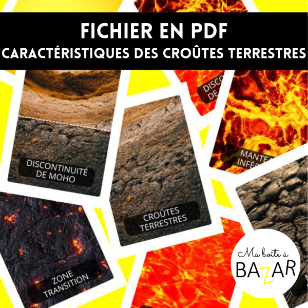 Cartes de la croûte terrestre à imprimer – PDF Sciences & Géologie