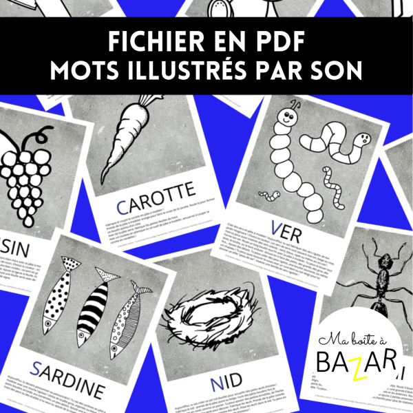 Cartes mots illustrés en pâte à modeler – 32 fiches à imprimer
