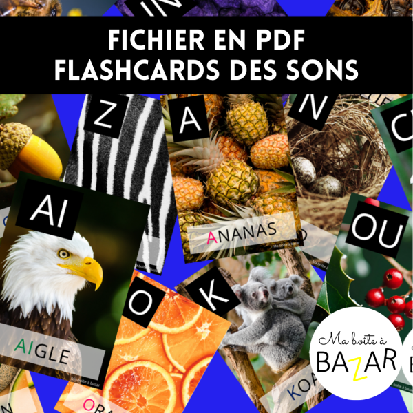 Flashcards des sons – 96 cartes nature pour explorer les sons d’attaque