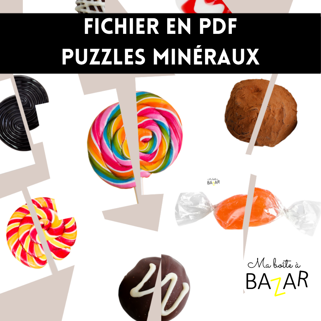 Puzzles Friandises – 28 puzzles à deux pièces pour découvrir les bonbons et chocolats
