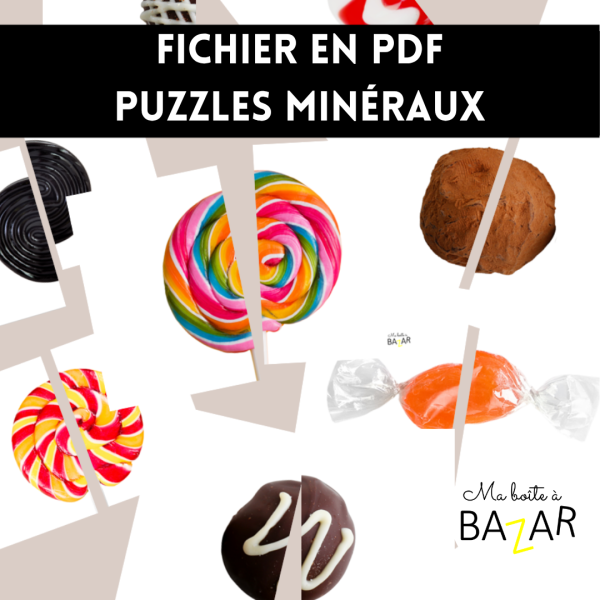 Puzzles Friandises – 28 puzzles à deux pièces pour découvrir les bonbons et chocolats