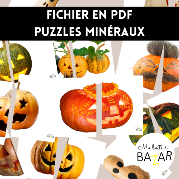 Puzzles Citrouilles d’Halloween – 28 puzzles à imprimer