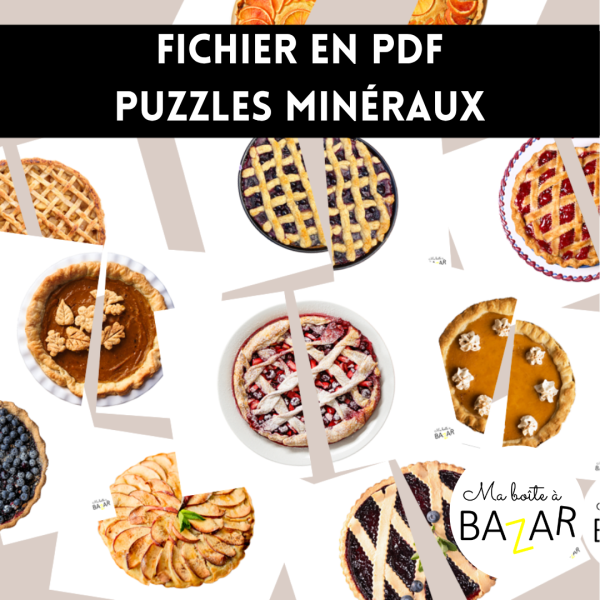 Puzzles Tartes et Tourtes – PDF à imprimer