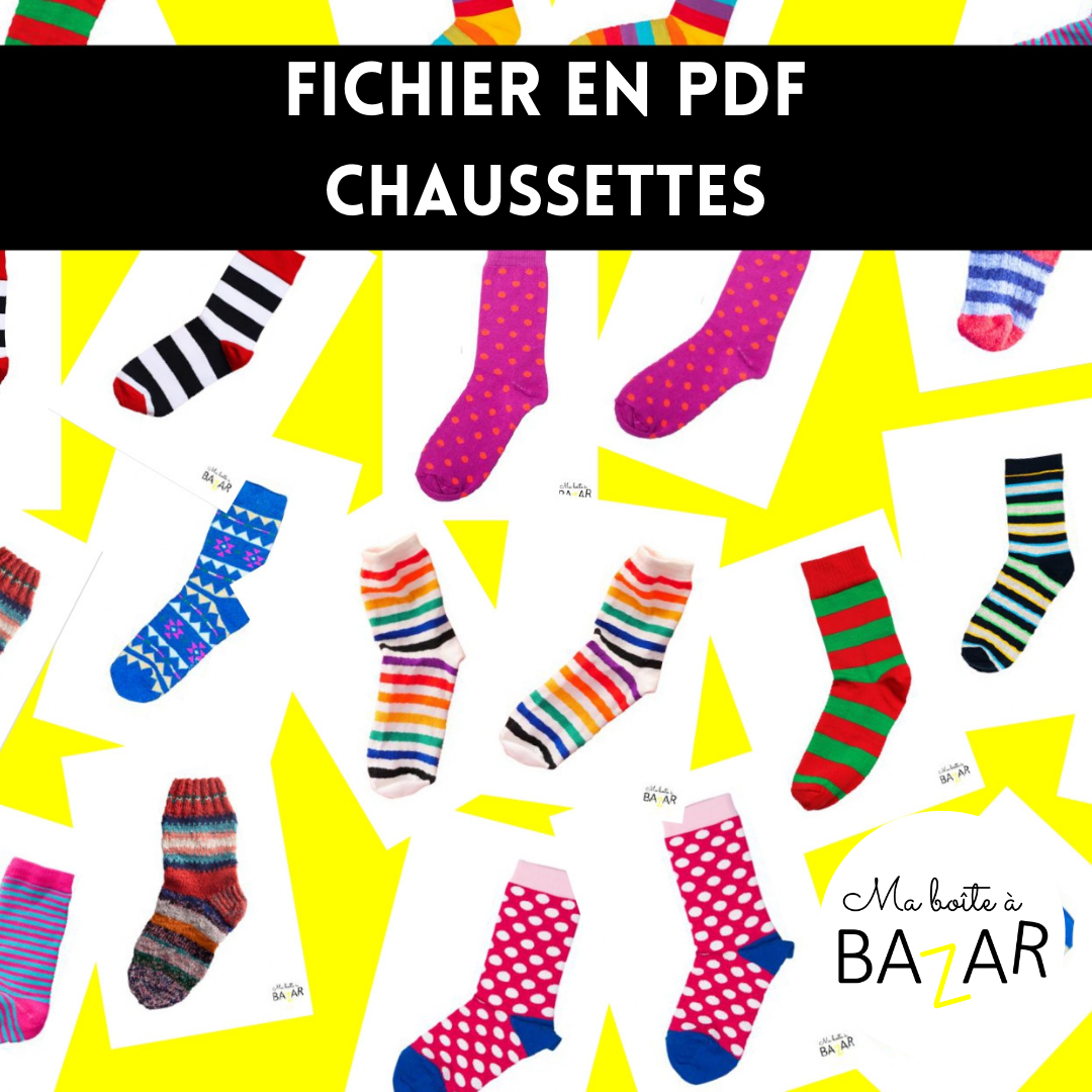 Fichier PDF – Puzzles Mises en paire de Chaussettes