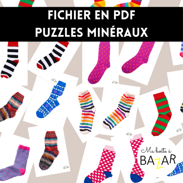 Fichier PDF – Puzzles Mises en paire de Chaussettes