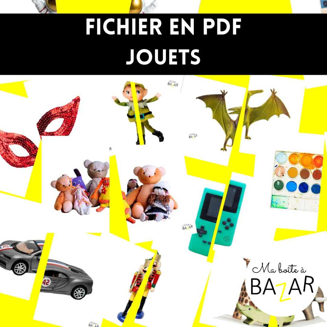 Fichier PDF - 28 puzzles pour découvrir les jouets !