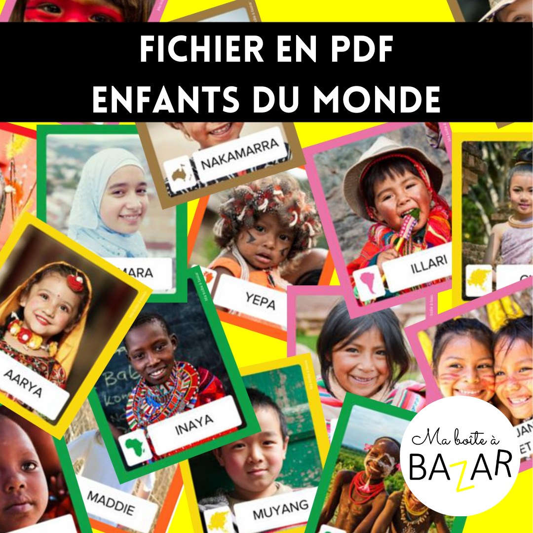 Cartes Enfants du Monde – Découvrir la diversité humaine dès la maternelle