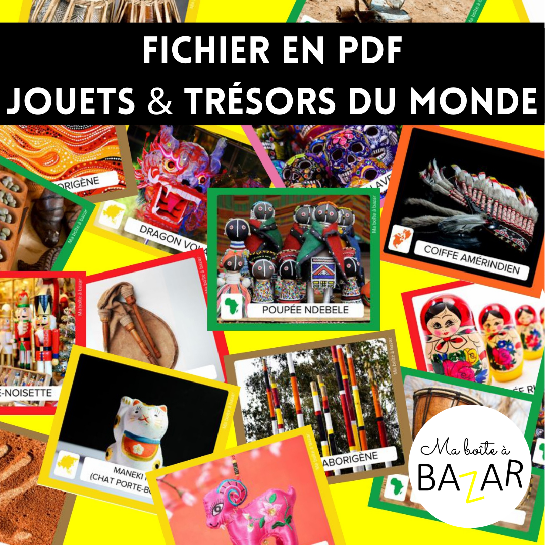 Jouets & Trésors du Monde – Cartes à trier par continents pour éveiller la curiosité culturelle des enfants