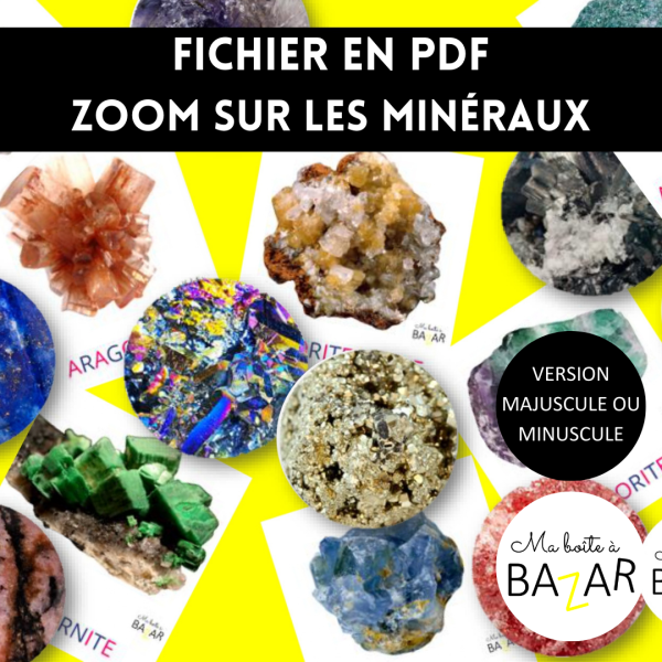 Zoom sur les Minéraux – Observation et vocabulaire naturel