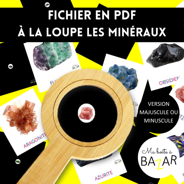 Minéraux à la loupe – Observation et exploration sensorielle