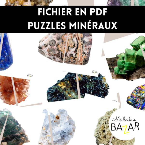 Puzzles Minéraux – Observation, logique et beauté naturelle