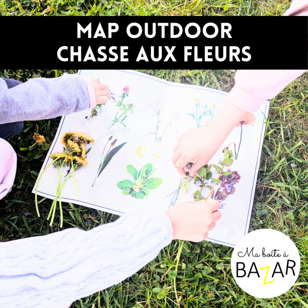 Map outdoor – Chasse aux plantes et fleurs sauvages | Activité nature enfant