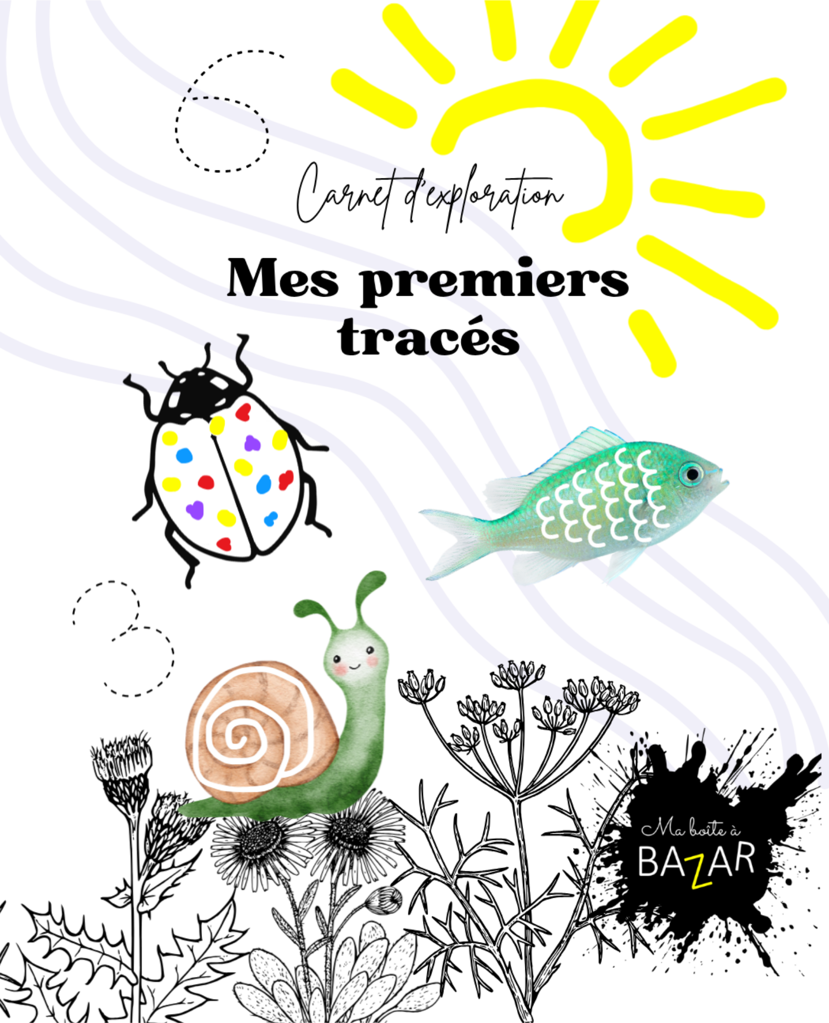 Mes Premiers Tracés : Mon Cahier de Graphisme Ludique et Sensoriel Montessori et Reggio Emilia