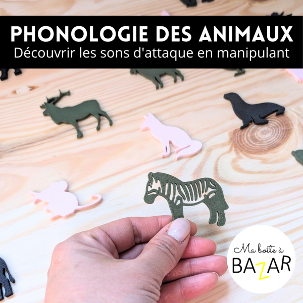 Phonologie des animaux imprimées en 3D +PDF : apprendre les sons d'attaque grâce à la manipulation