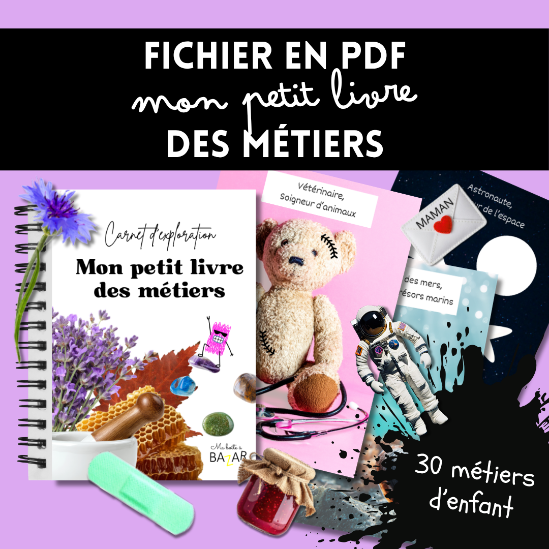 Mon petit livre des métiers – Livret d'activités à imprimer pour découvrir 30 métiers en maternelle