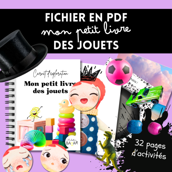 Mon petit livre des jouets – Busy Book à imprimer pour la maternelle