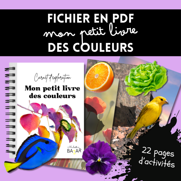 Mon petit livre des couleurs – Busy Book Montessori à imprimer pour la maternelle